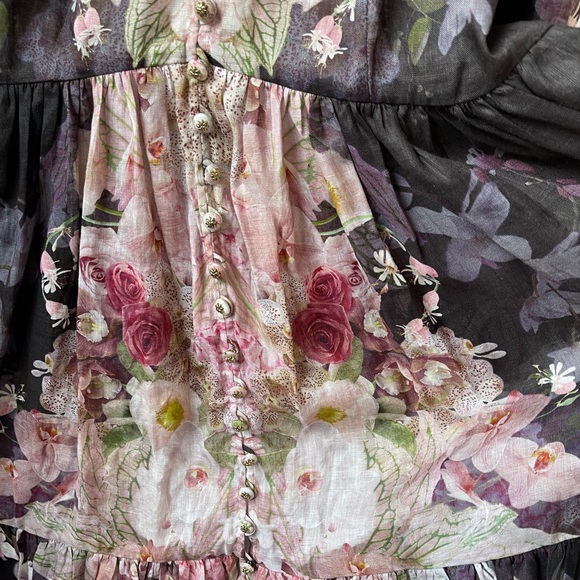 ZIMMERMAN DRESS
The Dancer Tie Neck Mini Black Garden Floral - Picture 8 of 12